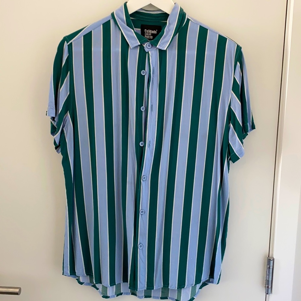 Blue and green stripes